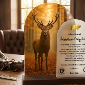 Statuetka na ślubowanie myśliwskie