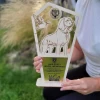 Statuetka drewniana Najlepszy Wyżeł Weimarski