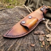 Nóż survivalowy Ultra Outdoor Za-Pas z grawerem w skórzanej pochwie