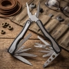 Multitool 15w1 czarno-srebrny z grawerem