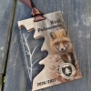 Medal Król Polowania z liściem nadruk lisa