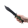 Nóż taktyczny Rambo II Black z grawerem