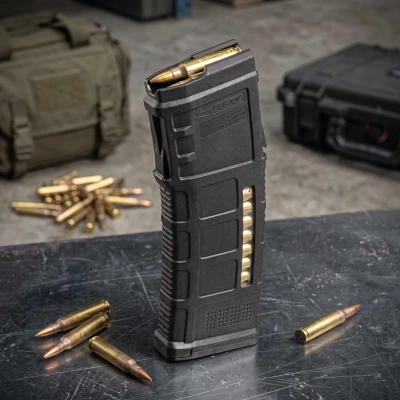 Magpul - Magazynek z oknem PMAG 30 AUS Steyr AUG Window - GEN M3 - Czarny - MAG575 z grawerem