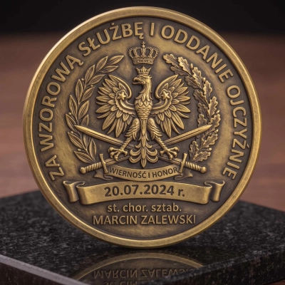 Coin wojskowy uniwersalny – Twój projekt i dedykacja