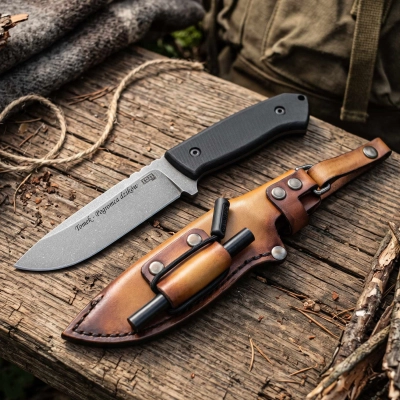 Skórzana pochwa do noża Za-Pas Ultra Outdoor z opcją krzesiwa i grawerem