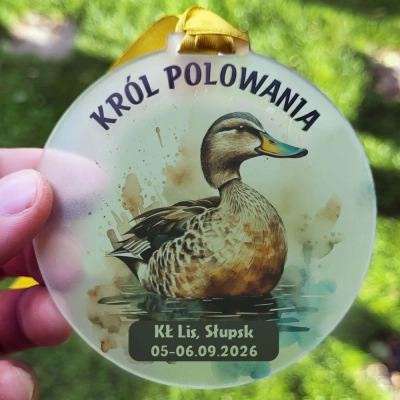 Satynowy medal myśliwski „Król Polowania
