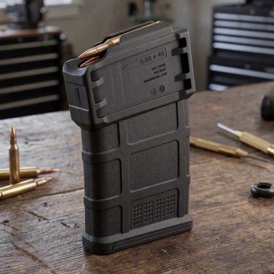 Magazynek PMAG 10 5.56x45 AC AICS Short Action Czarny Magpul MAG1100-BLK z grawerem