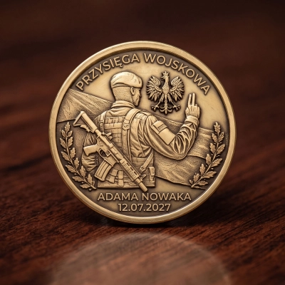 Coin wojskowy - przysięga wojskowa